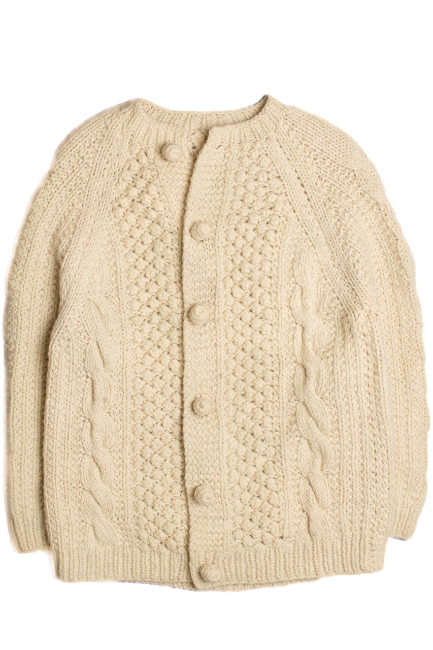 Cream Fisherman Sweater 1102