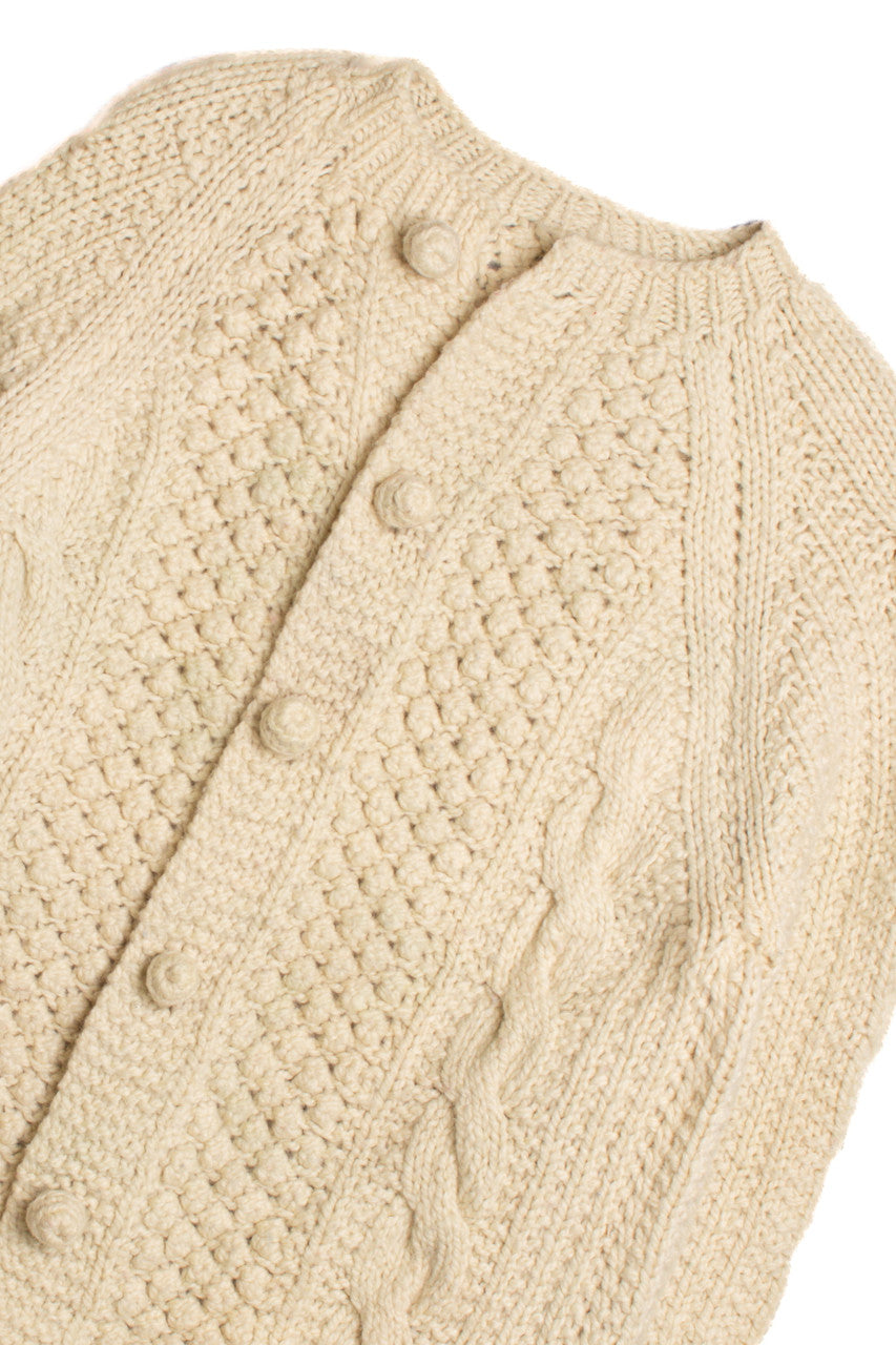 Cream Fisherman Sweater 1102