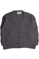 Aran Sweater Market Dark Gray Fisherman Sweater 1105