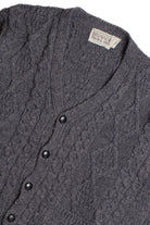 Aran Sweater Market Dark Gray Fisherman Sweater 1105