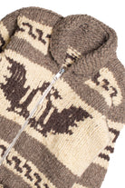 Brown Full Zip Fisherman Sweater 1115