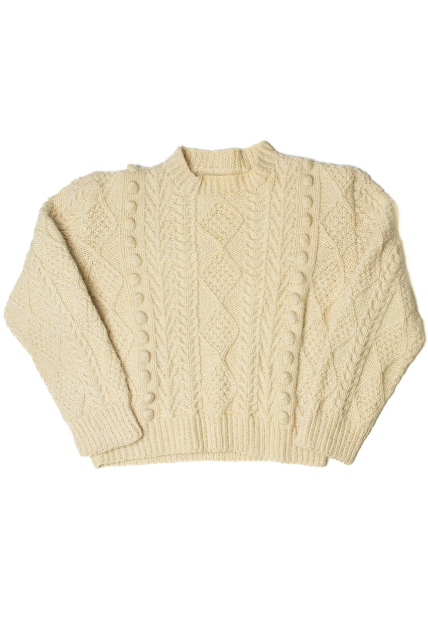Vintage Mock Neck Fisherman Sweater 
