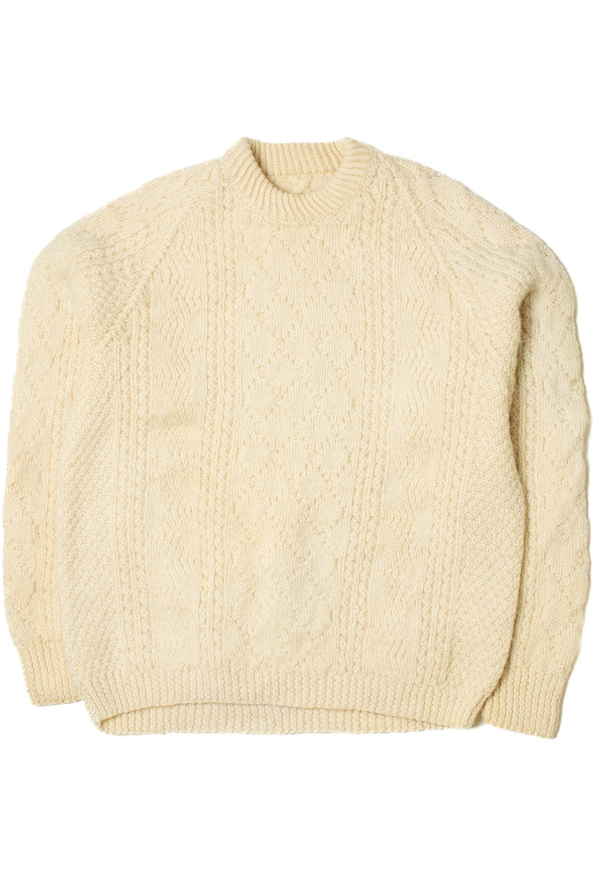 Vintage Ivory Fisherman Sweater 1140