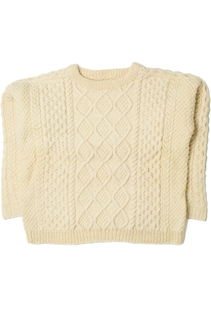 Vintage Ivory Fisherman Sweater 1143