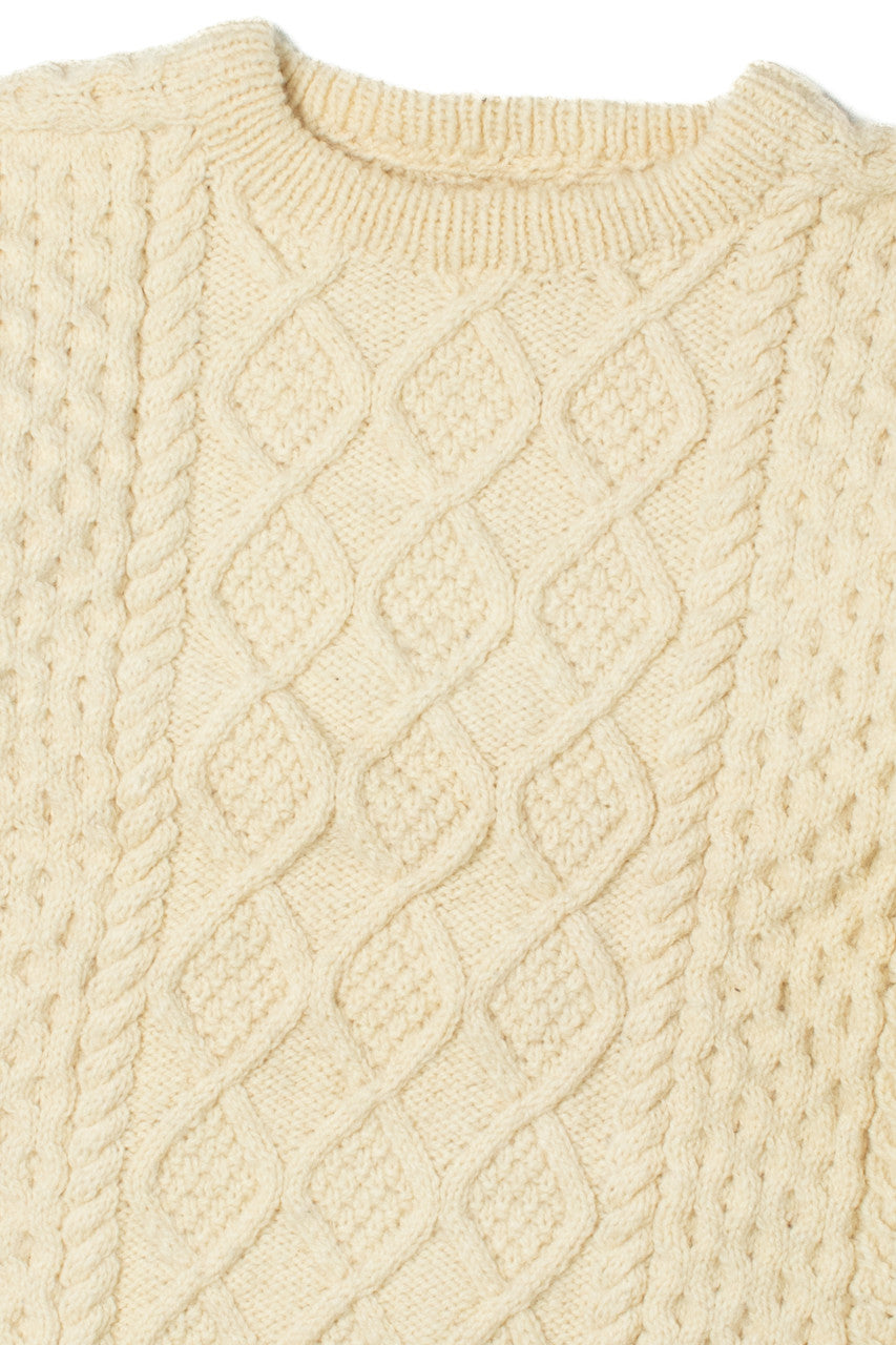 Vintage Ivory Fisherman Sweater 1143