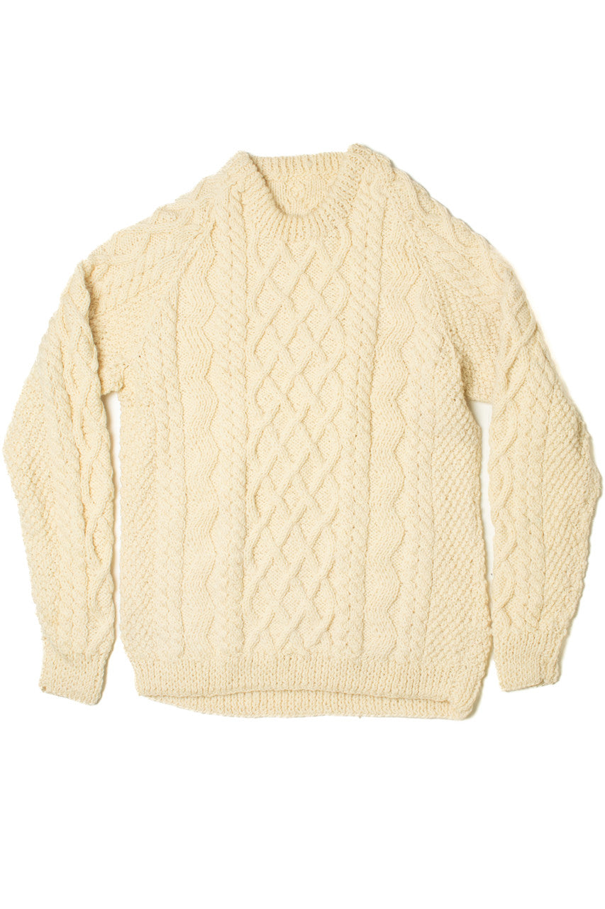 Vintage Ivory Fisherman Sweater 1150