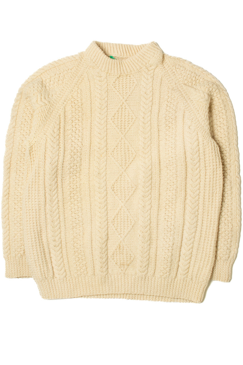 Vintage Hand Made Mary Smith Fisherman Sweater