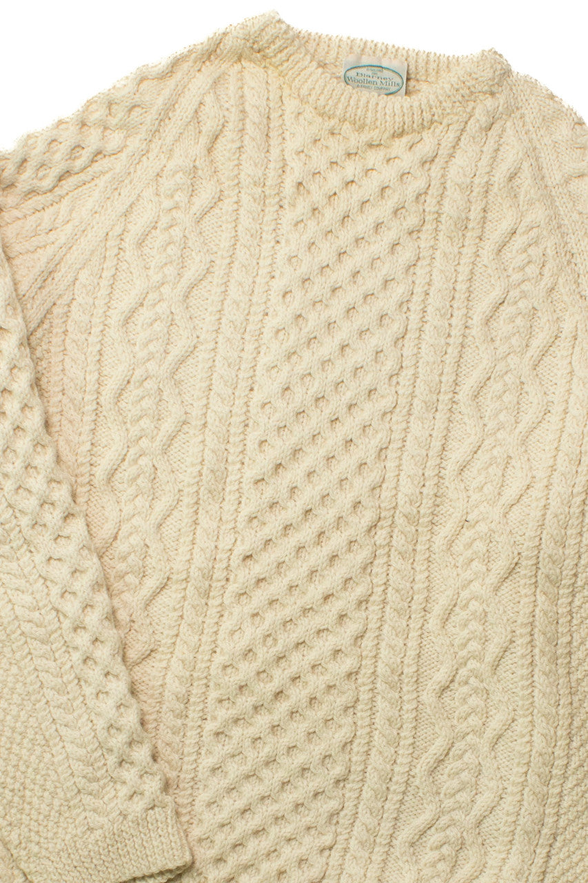 Vintage Blarney Woollen Mills Fisherman Sweater 1173