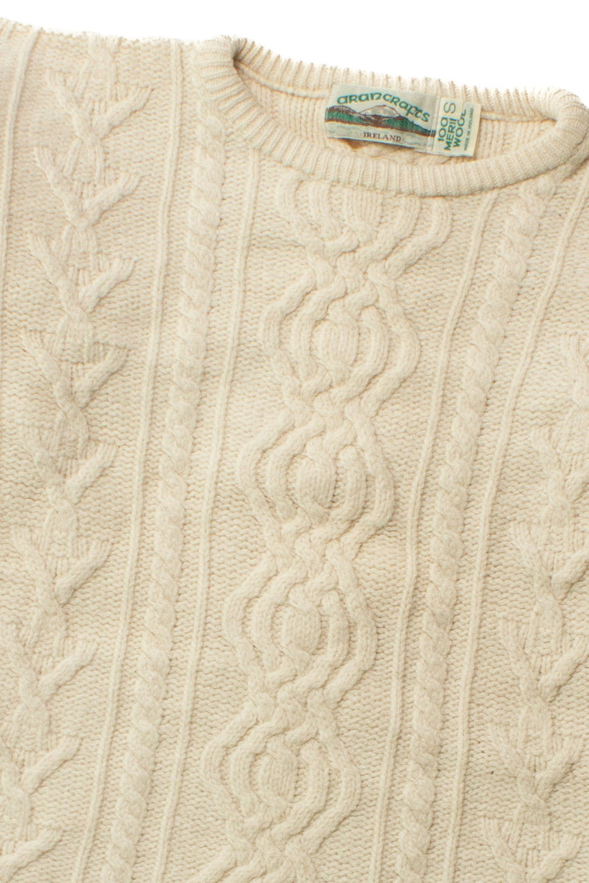Vintage Aran Crafts Fisherman Sweater 1197