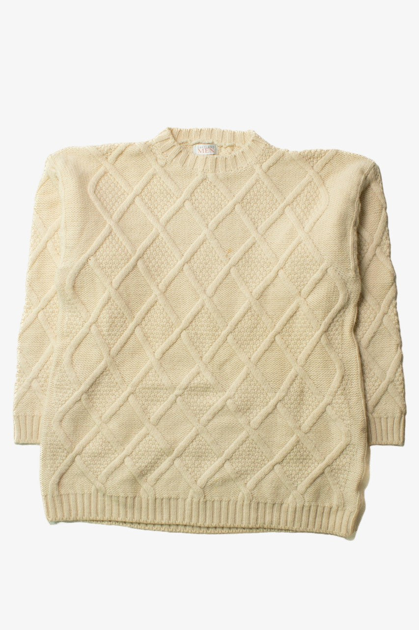 Vintage Lakeland Men Fisherman Sweater 1198