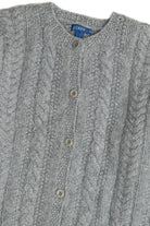Vintage J. Crew Cable Knit Cardigan Fisherman Sweater (2000s)