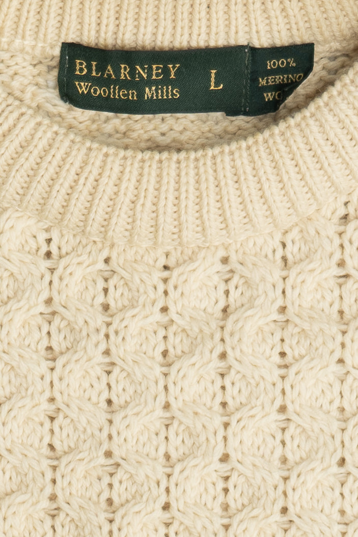 Vintage Blarney Woolen Mills Fisherman Sweater (1990s)