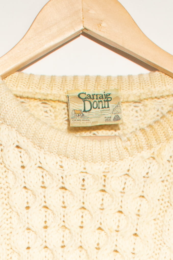 Vintage Carraig Donn Irish Fisherman Sweater (1980s)