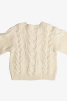 Vintage Péri Chole Cable Knit Wool Fisherman Sweater (1990s)