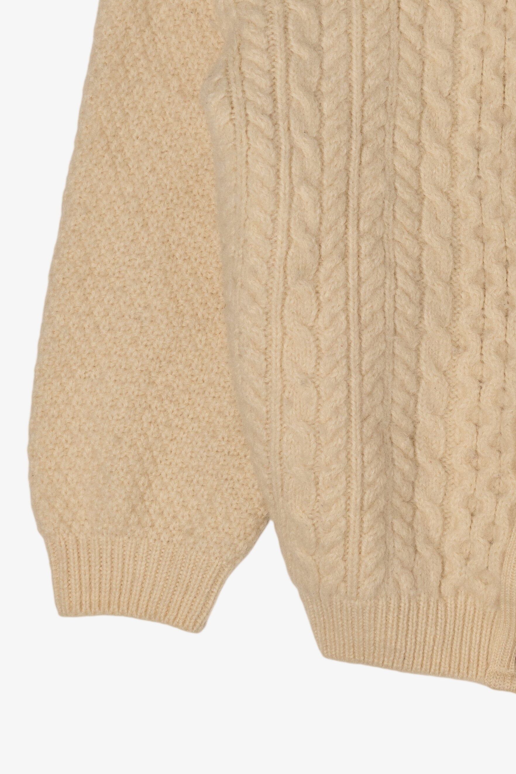 Vintage Highland Homes Industries Fisherman Cardigan Sweater (1990s)