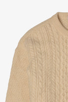 Vintage Highland Homes Industries Fisherman Cardigan Sweater (1990s)