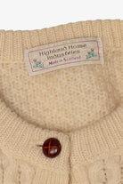 Vintage Highland Homes Industries Fisherman Cardigan Sweater (1990s)