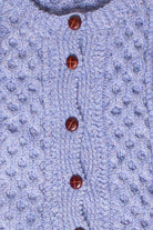 Vintage Periwinkle Knit Cardigan Fisherman Sweater