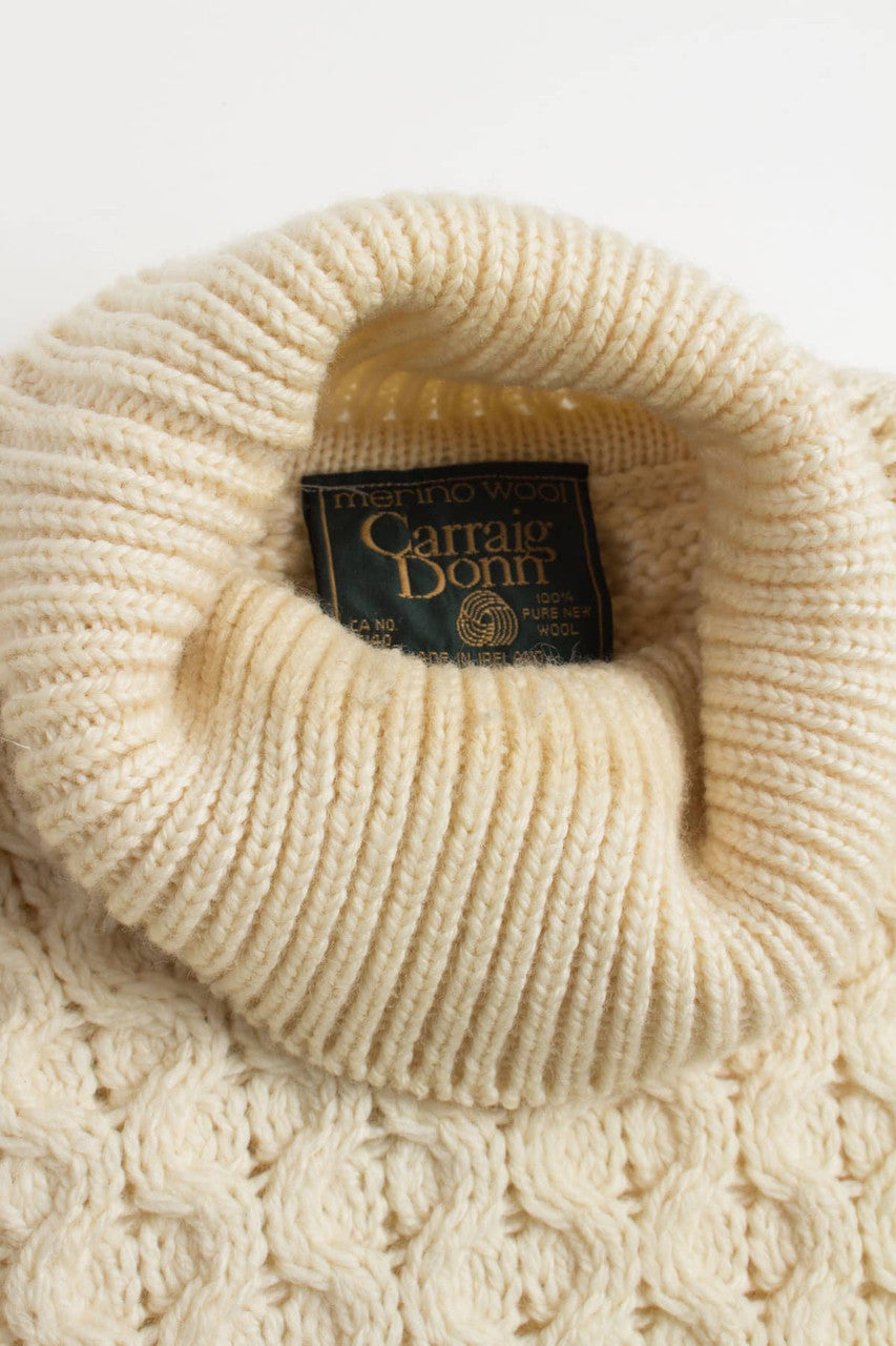Vintage Carraig Donn Fisherman Sweater 652
