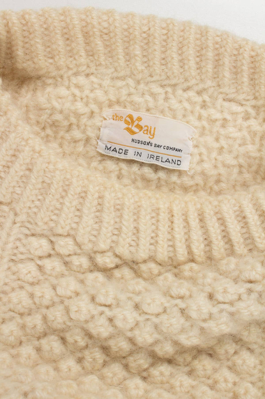 Vintage Hudson's Bay Company Irish Fisherman Sweater 698