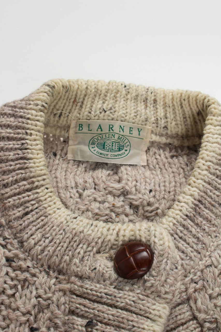 Embroidered Sheep Blarney Woolen Mills Fisherman Sweater 707