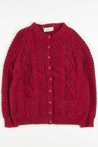 Red Quill's Woolen Market Irish Fisherman Cardigan 747