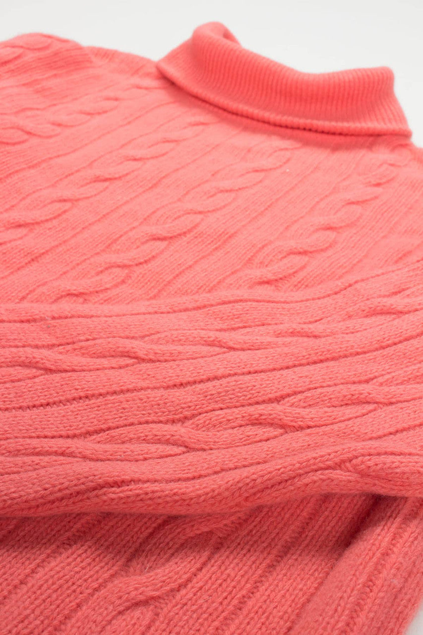 Coral United Colors of Benetton Fisherman Sweater