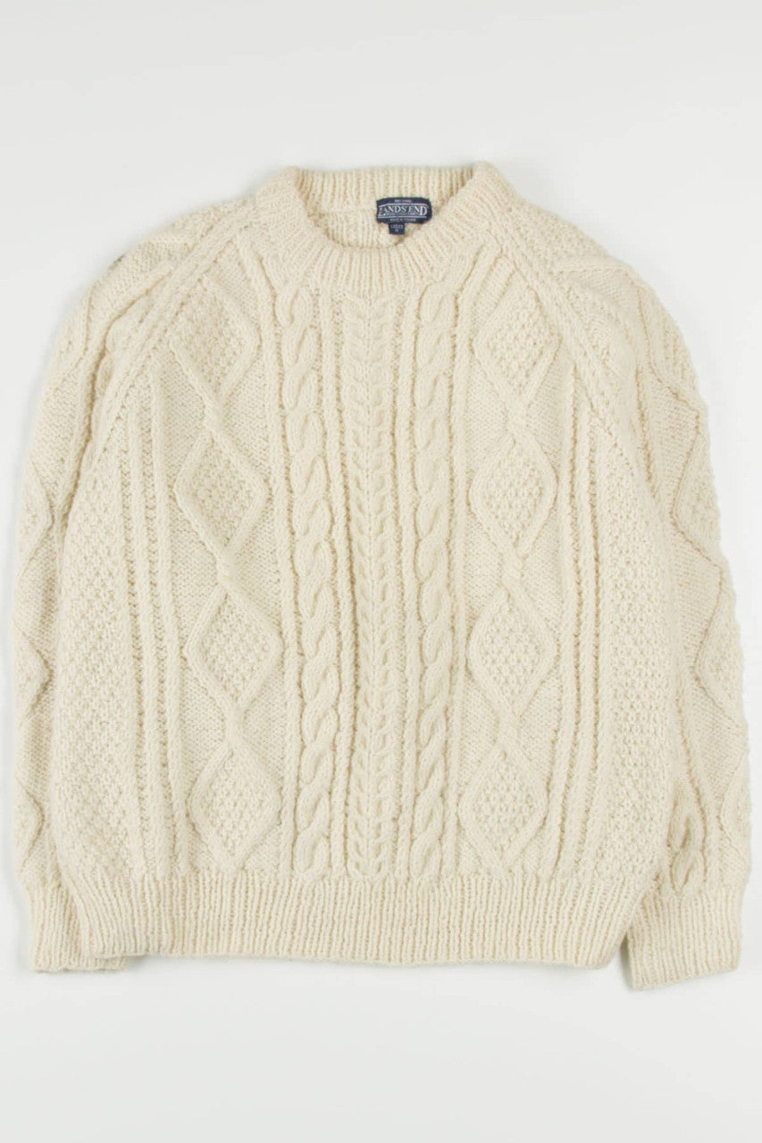 Lands' End Irish Fisherman Sweater 779
