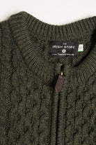 Olive Irish Fisherman Sweater Vest 808