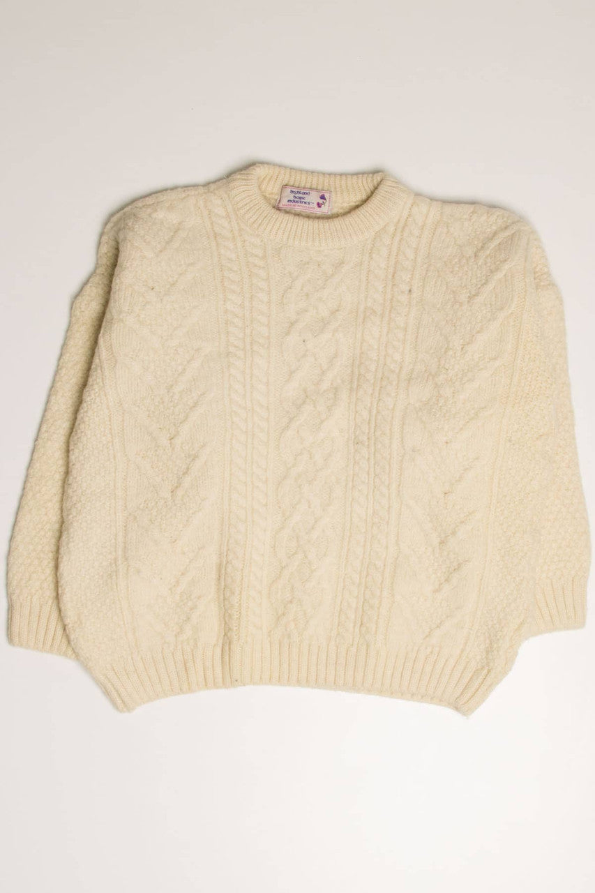 Highland Home Scottish Fisherman Sweater 817