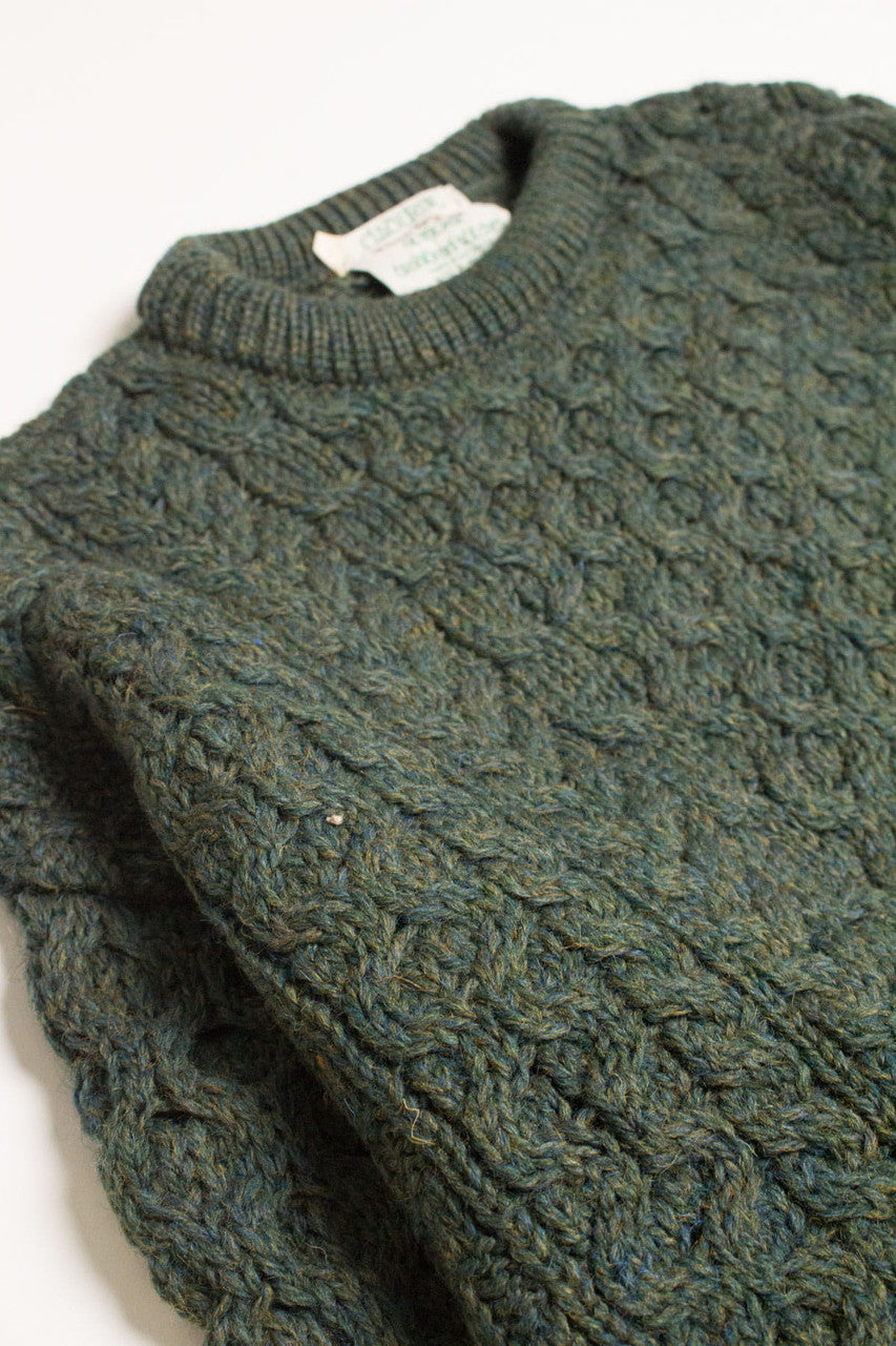 Vintage Clady Knit Irish Fisherman Sweater 844