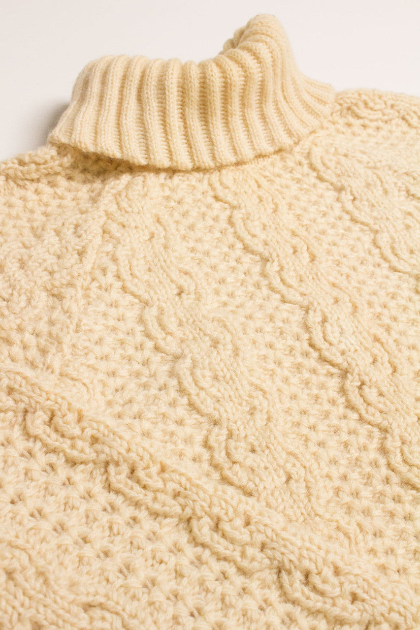 Vintage Turtleneck Fisherman Sweater 852