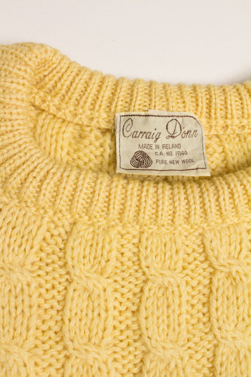 Vintage Carraig Donn Irish Fisherman Sweater 857
