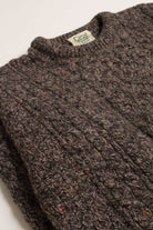 Dark Mauve Carraig Donn Irish Fisherman Sweater 859