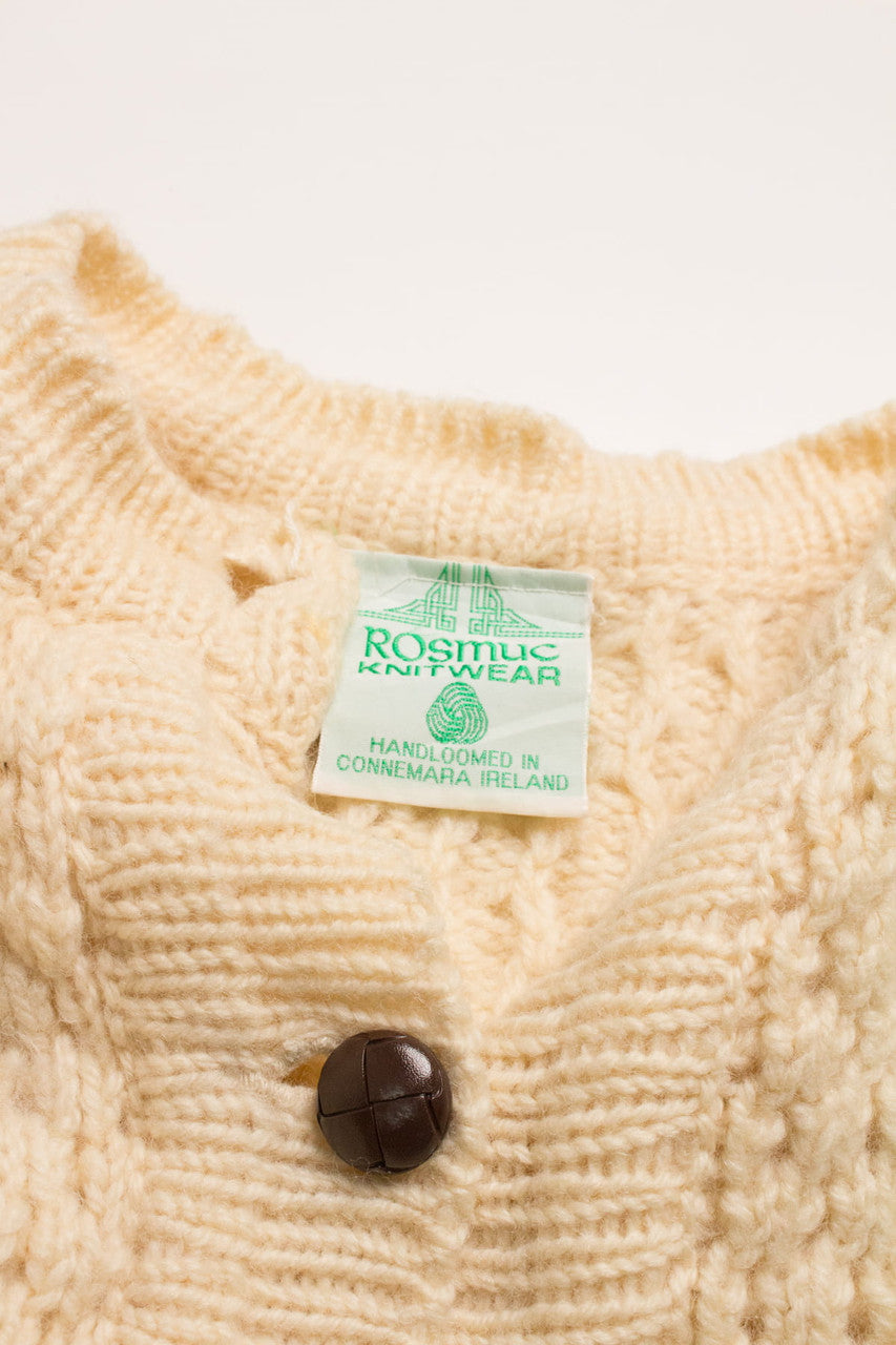 Rosmuc Knitwear Irish Fisherman Cardigan 871