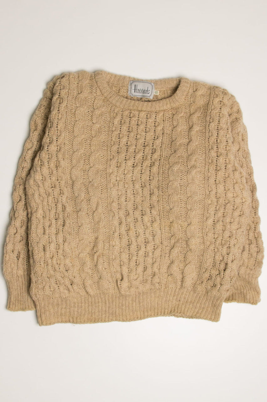 Vintage Harrods Irish Fisherman Sweater 888