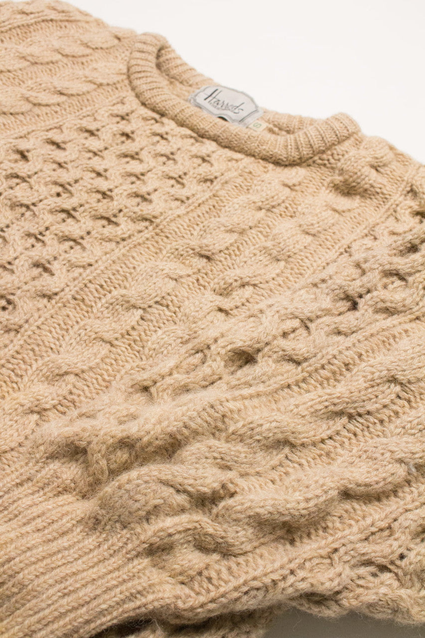 Vintage Harrods Irish Fisherman Sweater 888