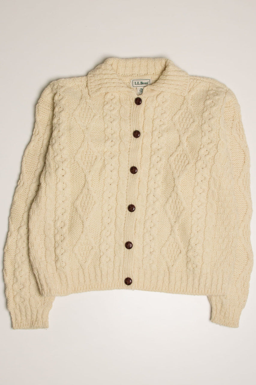 L.L. Bean Irish Fisherman Cardigan 902