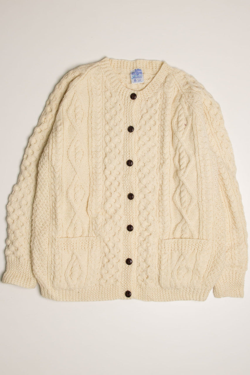Vintage John Molloy Irish Fisherman Cardigan 905