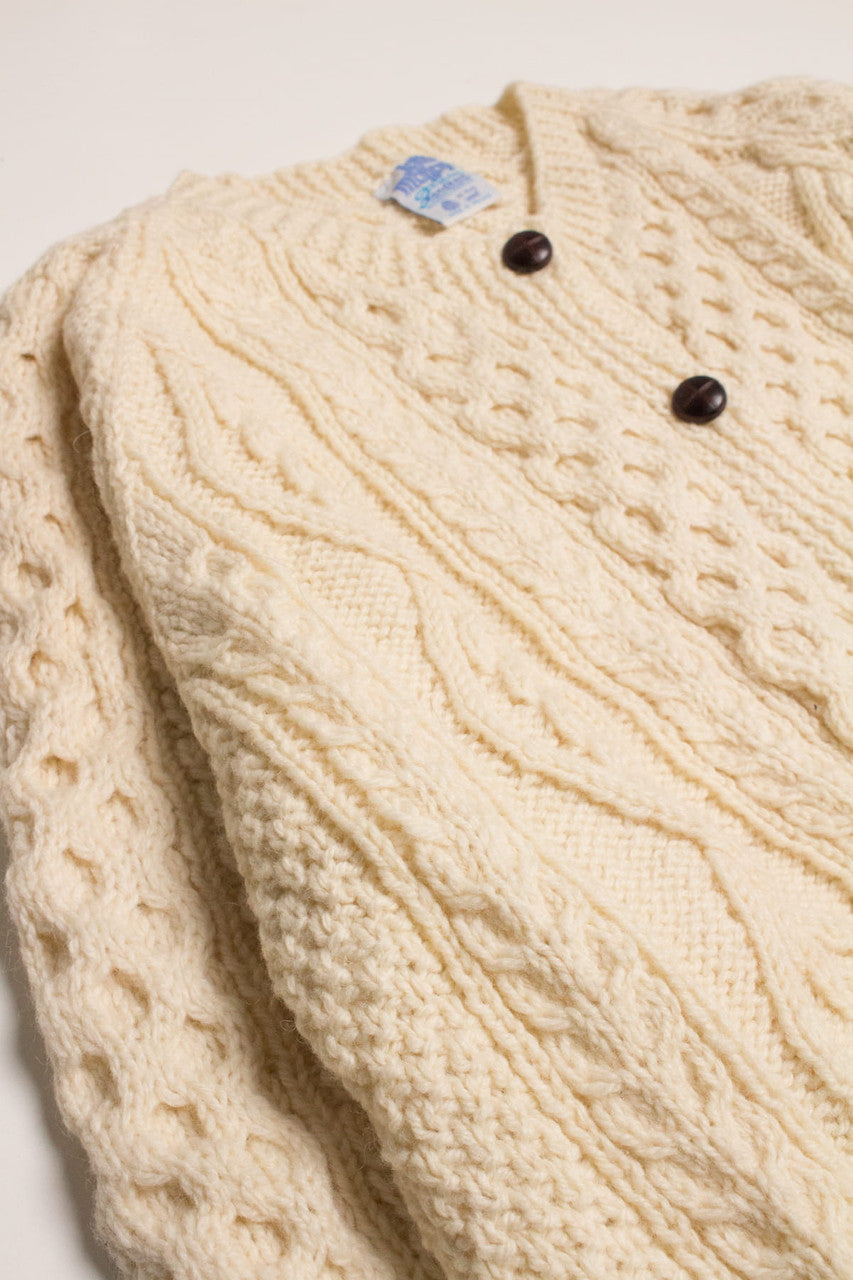 Vintage John Molloy Irish Fisherman Cardigan 905