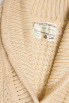 Vintage  Purple Heather Irish Fisherman Cardigan 911