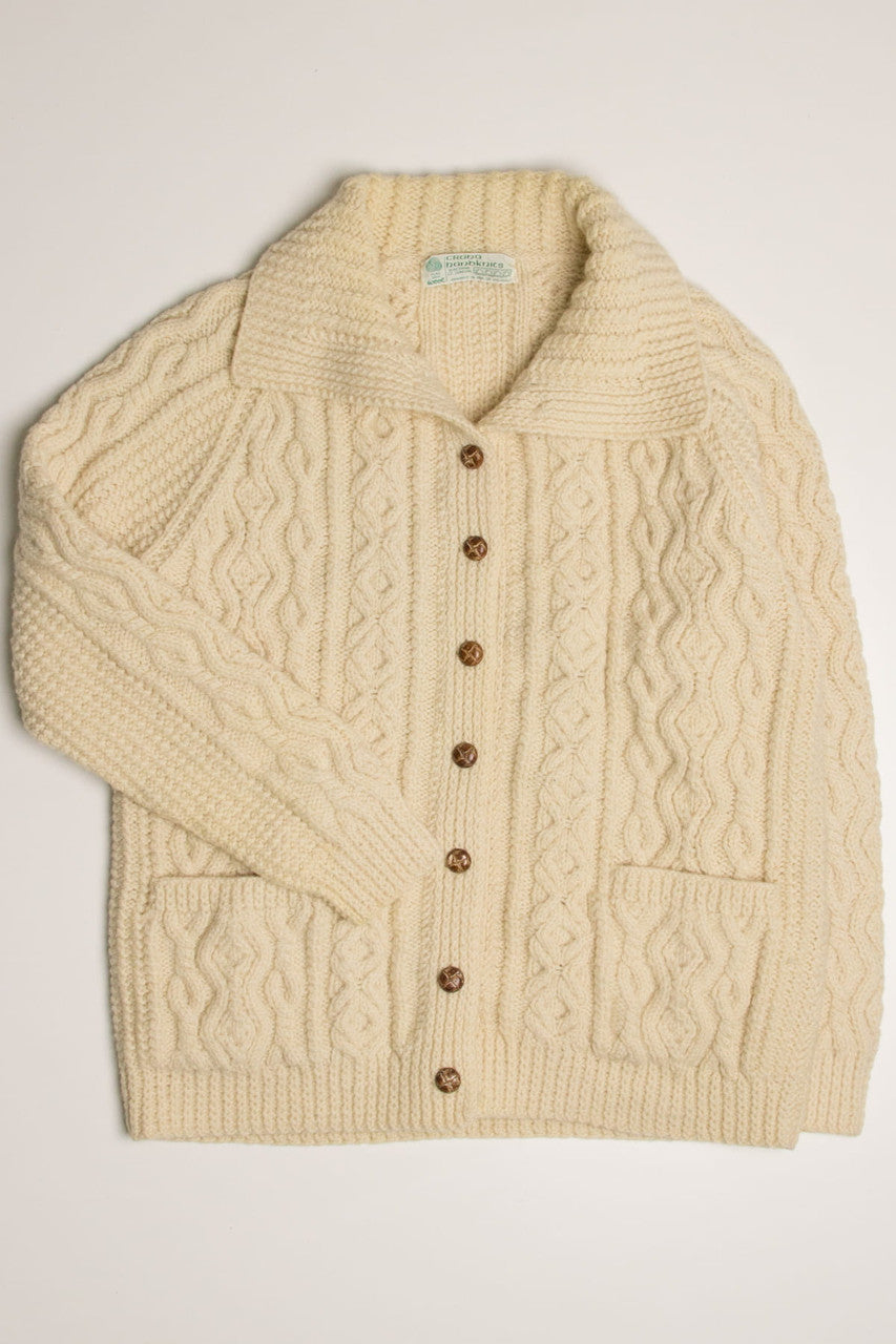 Crana Handknits Irish Fisherman Cardigan 931