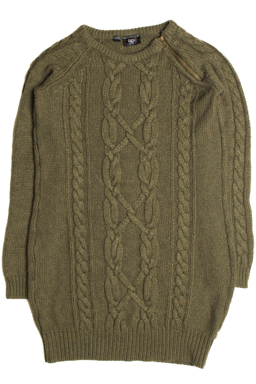 BPC Green Fisherman Sweater