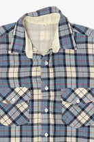 Vintage Blue Flannel Button Up Shirt (1990s)