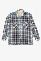 Vintage Blue Flannel Button Up Shirt (1990s)
