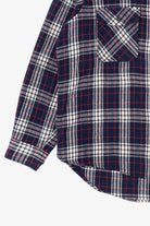 Vintage Navy Blue Fieldmaster Flannel Button Up Shirt (1990s)
