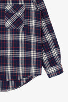 Vintage Navy Blue Fieldmaster Flannel Button Up Shirt (1990s)