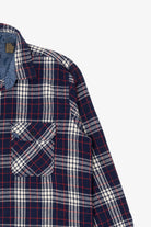 Vintage Navy Blue Fieldmaster Flannel Button Up Shirt (1990s)