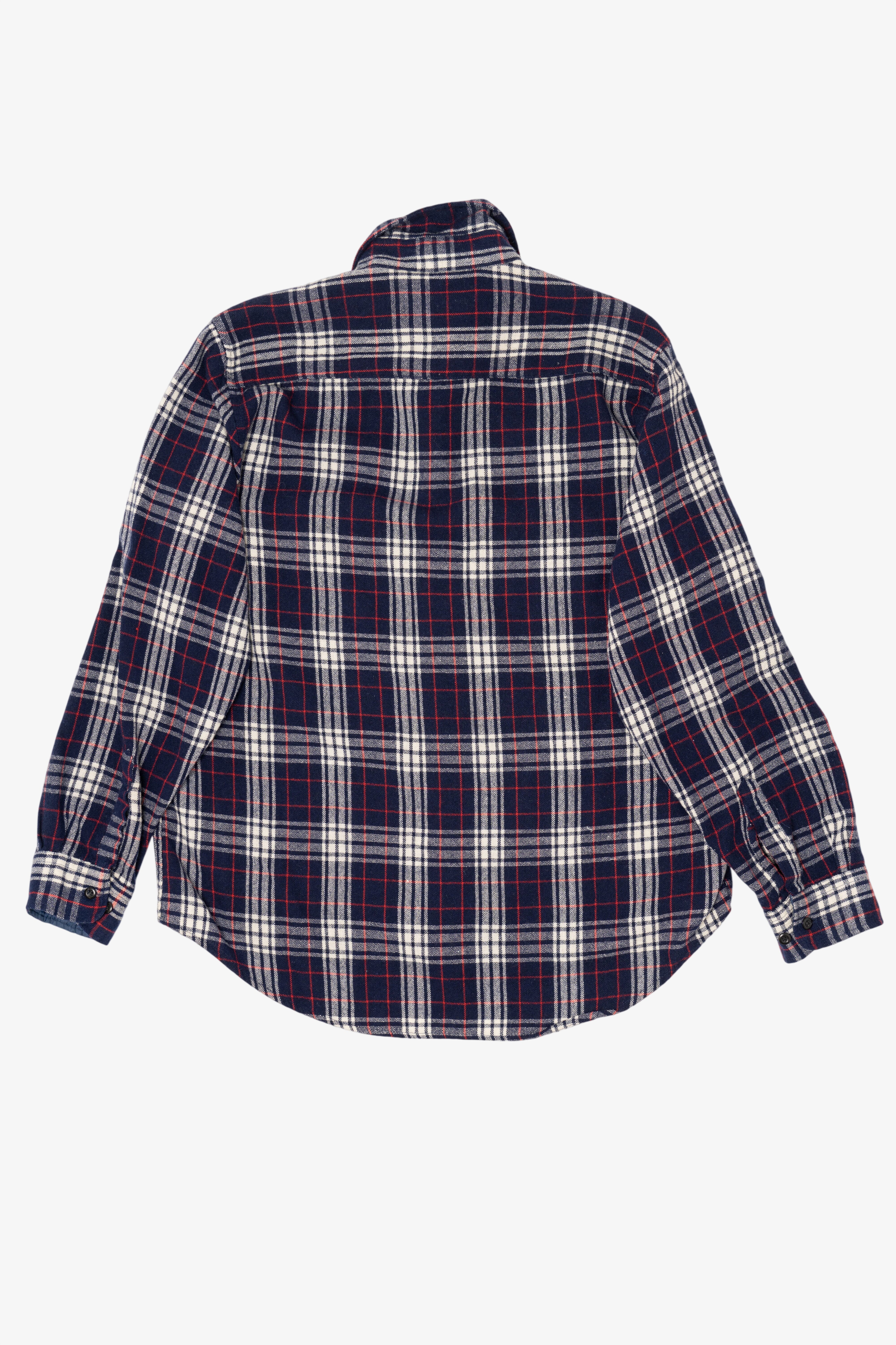 Vintage Navy Blue Fieldmaster Flannel Button Up Shirt (1990s