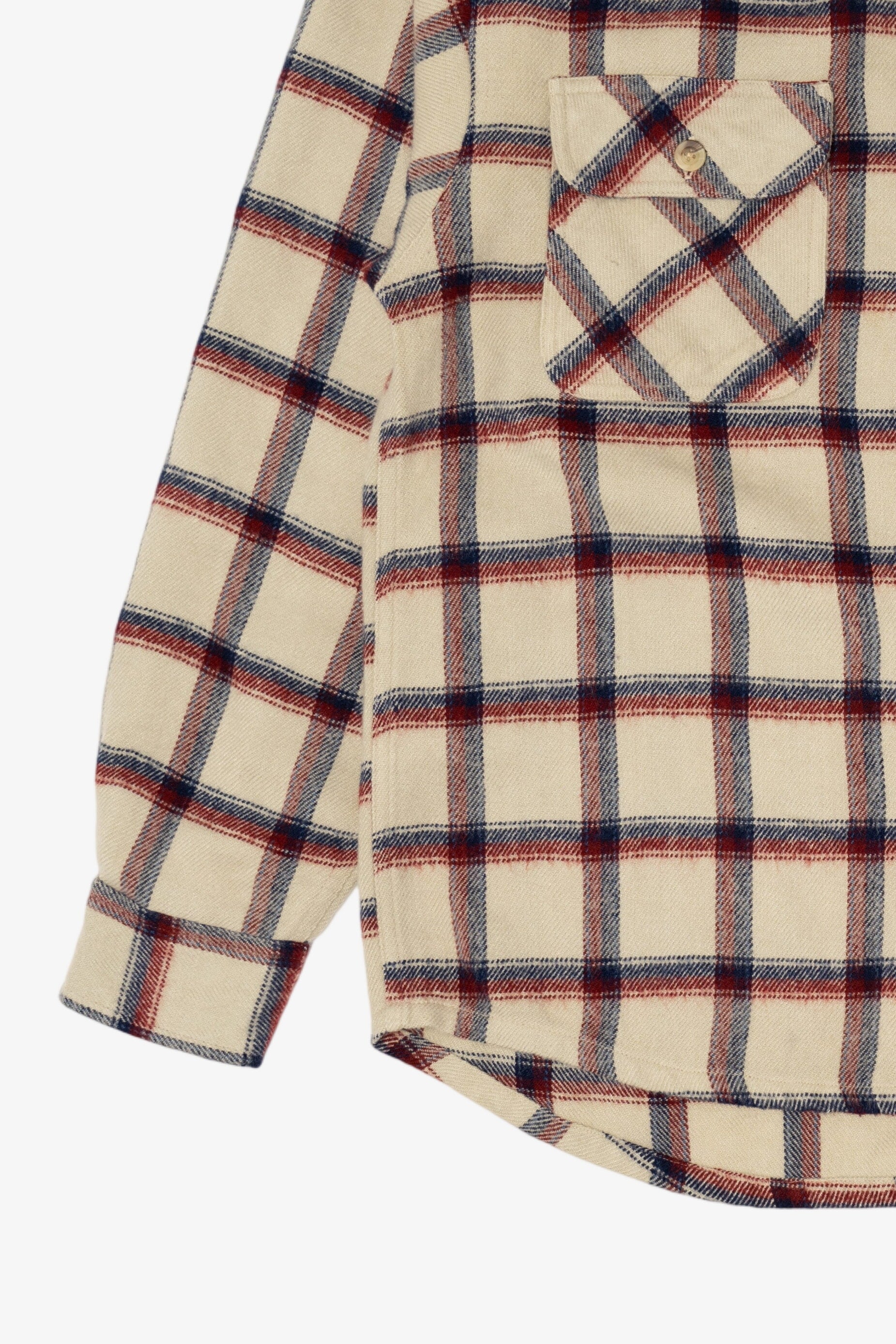 Vintage Beige Cactus Black Label Flannel Button Up Shirt (1990s)